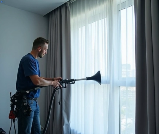 Professional curtain stain removal process equipment Matty Curtain Cleaning revesby-nsw