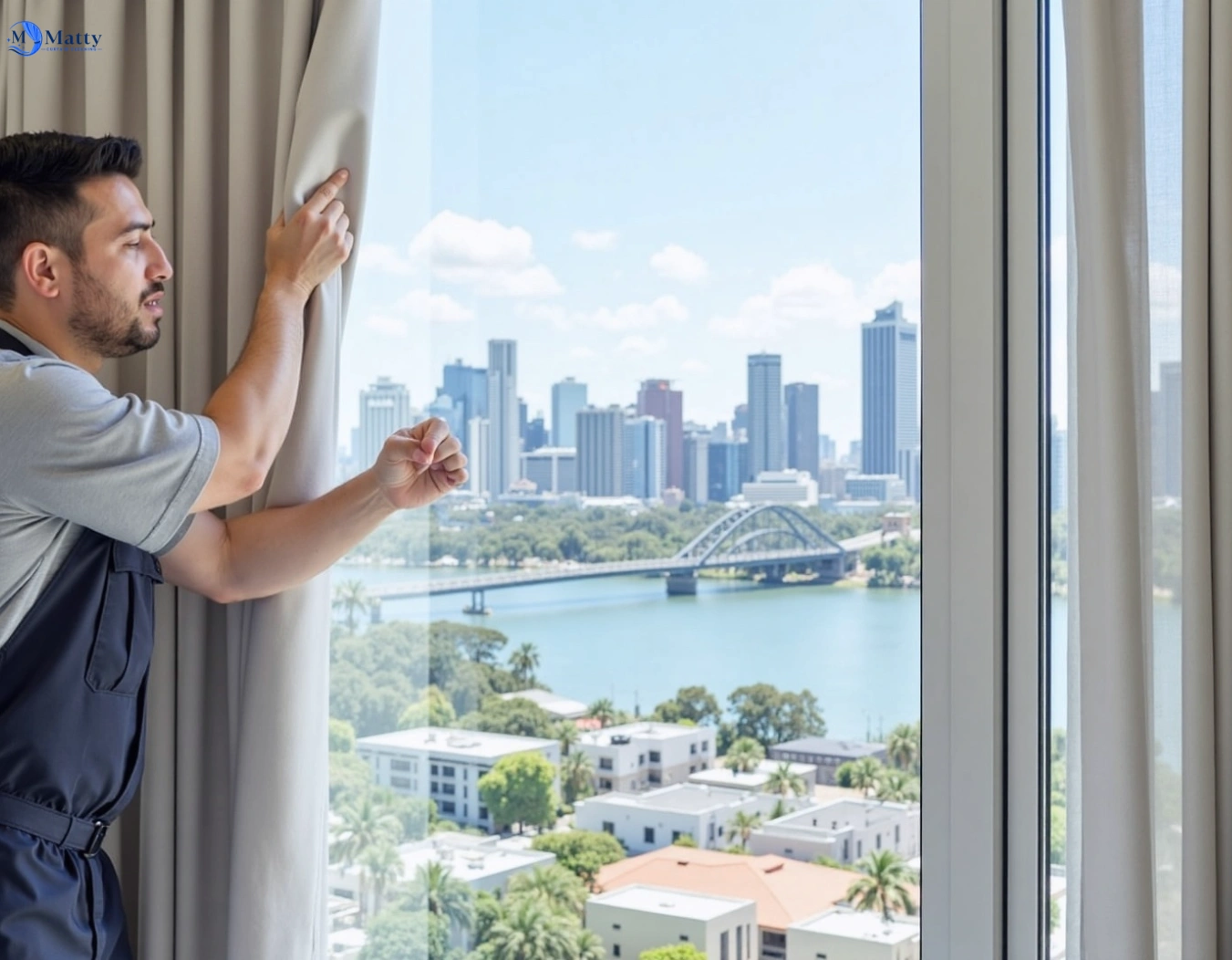 Professional curtain steam cleaning service revesby-nsw QLD by Matty Curtain Cleaning